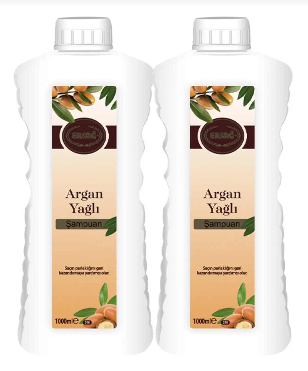 ERSAĞ ARGAN YAĞLI ŞAMPUAN 1000 ML  2 ADET 